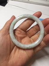 Load image into Gallery viewer, 53.8mm certified 100% natural Type A light green purple brown round cut jadeite jade bangle BS107-2542