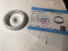 Load image into Gallery viewer, 54mm Certified type A 100% Natural sunny green/white/purple/red (Fu Lu Shou) chubby Jadeite bangle AZ132-9660