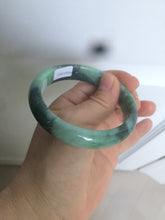 Load image into Gallery viewer, 55.5mm certified 100% natural Type A dark green/sunny green  jadeite jade bangle AX5-2839