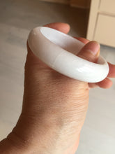 Load image into Gallery viewer, 56.4mm certificated Type A 100% Natural light purple/white Jadeite Jade bangle BF130-4028