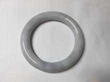 Load image into Gallery viewer, 56.2mm certified 100% natural light green/white/purple chubby round cut jadeite jade bangle BS37-(5563)