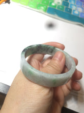 Load image into Gallery viewer, 51.7mm Certified type A 100% Natural sunny green/purple square Jadeite Jade  bangle AZ55-7273
