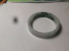Load image into Gallery viewer, 51.7mm Certified type A 100% Natural sunny green/purple square Jadeite Jade  bangle AZ55-7273