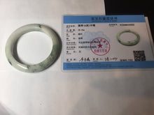 Load image into Gallery viewer, 54mm Certified 100% natural Type A sunny green/white  jadeite jade bangle BK97-0352