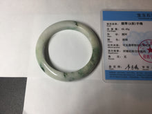 Load image into Gallery viewer, 54mm Certified 100% natural Type A sunny green/white  jadeite jade bangle BK97-0352