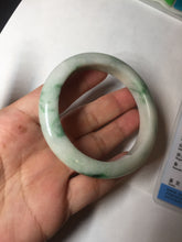 Load image into Gallery viewer, 54mm Certified 100% natural Type A sunny green/white  jadeite jade bangle BK97-0352