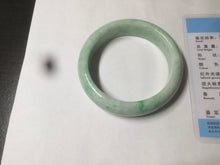 Load image into Gallery viewer, 51.5mm certificated Type A 100% Natural sunny green Jadeite Jade bangle AY33-0435