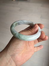Load image into Gallery viewer, 57.9mm certified Type A 100% Natural dark green/white/black(WuJi) Jadeite Jade bangle D143-4015