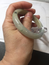 Load image into Gallery viewer, 53.8mm certified Type A 100% Natural icy light green/yellow/purple Jadeite Jade bangle F100-3517