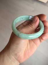 Load image into Gallery viewer, 50.5mm certified 100% natural Type A sunny green oval jadeite jade bangle PC21-0169