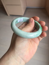 Load image into Gallery viewer, 55.7mm certified type A 100% Natural sunny green Jadeite Jade bangle B114-8228