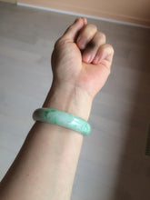Load image into Gallery viewer, 51.5mm certificated Type A 100% Natural sunny green Jadeite Jade bangle AY33-0435