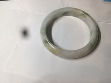 Load image into Gallery viewer, 58mm certified 100% natural light green/purple/yellow (Fu Lu Shou) jadeite jade bangle AZ135-1464