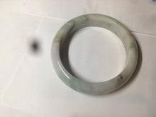 Load image into Gallery viewer, 58mm certified 100% natural light green/purple/yellow (Fu Lu Shou) jadeite jade bangle AZ135-1464