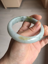 Load image into Gallery viewer, 57.5mm certified Type A 100% Natural dark green/brown/yellow Jadeite Jade bangle D142-4073