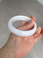 Load image into Gallery viewer, 56.4mm certificated Type A 100% Natural light purple/white Jadeite Jade bangle BF130-4028
