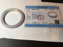 Load image into Gallery viewer, 56.5mm 100% natural type A white/purple/blue/green round cut jadeite jade bangle BL117-9431