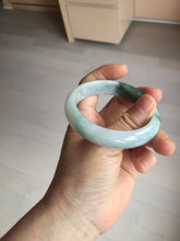 Load image into Gallery viewer, 54.6mm certified 100% natural oily dark green purple jadeite jade bangle pendnat set PA114-9119