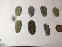 Load image into Gallery viewer, 100% natural type A yellow/purple jadeite jade leaf pendant necklace group AZ99