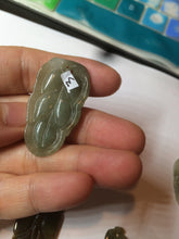 Load image into Gallery viewer, 100% natural type A yellow/purple jadeite jade leaf pendant necklace group AZ99