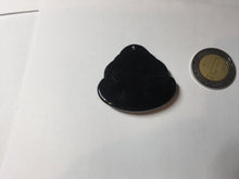 Load image into Gallery viewer, 100% Natural dark green/black jadeite jade(Mocui, 墨翠) happy buddha Pendant/handhold worry stone BL138