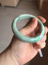 Load image into Gallery viewer, 56mm Certified Type A 100% Natural sunny green Jadeite Jade bangle AU8-4428