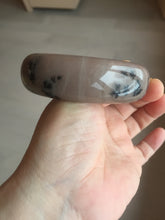 Load image into Gallery viewer, 60mm 100% natural chocolate milk color with flying leaf morning in the country chubby Quartzite (Shetaicui jade) bangle AW5