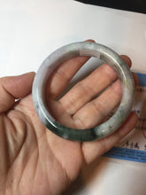 Load image into Gallery viewer, 56.4 mm certificated Type A 100% Natural green purple yellow Jadeite Jade bangle BL64-6220