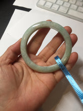 Load image into Gallery viewer, 54.6mm certified 100% natural Type A sunny green jadeite jade bangle E47-0222