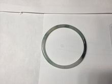 Load image into Gallery viewer, 57mm Certified Type A 100% Natural green/black/gray with dark green floating flowers super slim round cut Jadeite bangle PD47-5770
