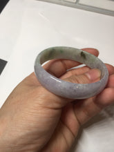 Load image into Gallery viewer, 50.5mm 100% natural Type A sunny green/purple jadeite jade bangle BP14
