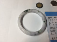 Load image into Gallery viewer, 56.4 mm certificated Type A 100% Natural green purple white Jadeite Jade bangle BL65-6232
