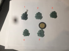 Load image into Gallery viewer, 100% Natural icy watery blue/green/gray jadeite jade blessed fortune pendant BG7