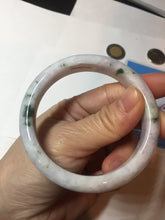Load image into Gallery viewer, 56.4 mm certificated Type A 100% Natural green purple white Jadeite Jade bangle BL65-6232