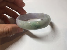 Load image into Gallery viewer, 50.5mm 100% natural Type A sunny green/purple jadeite jade bangle BP14