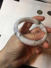 Load image into Gallery viewer, 56.4 mm certificated Type A 100% Natural green purple white Jadeite Jade bangle BL65-6232