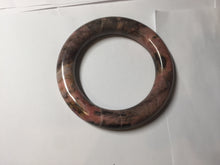 Load image into Gallery viewer, 55mm 100% natural pink/black/brown/yellow chubby round cut rose stone (Rhodonite) bangle AW36