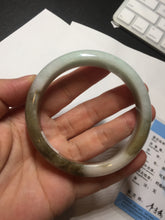 Load image into Gallery viewer, 59.2mm certified Type A 100% Natural green brown pink Jadeite Jade bangle BL120-9433