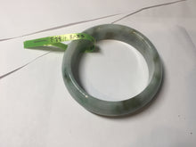 Load image into Gallery viewer, 55.6mm certified 100% natural Type A light green yellow jadeite jade bangle F179-3085