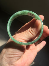 Load image into Gallery viewer, 52.8mm certified 100% natural Type A forest green dark green jadeite jade bangle BP15-8593