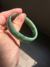 Load image into Gallery viewer, 52.8mm certified 100% natural Type A forest green dark green jadeite jade bangle BP15-8593