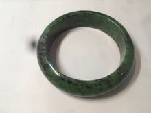 Load image into Gallery viewer, 60.5mm 100% natural green/red/black Epidote (红绿宝)bangle CB62