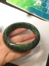 Load image into Gallery viewer, 60.5mm 100% natural green/red/black Epidote (红绿宝)bangle CB62