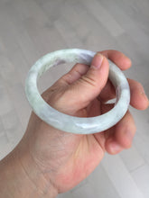 Load image into Gallery viewer, 58.5mm Certified Type A 100% Natural white/light purple/green Jadeite Jade bangle BF121-1927