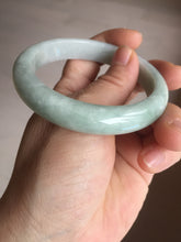 Load image into Gallery viewer, 56mm Certified Type A 100% Natural light green white jadeite Jade bangle GL48-12-4006
