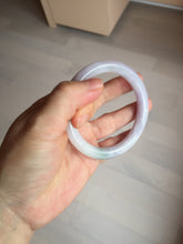 Load image into Gallery viewer, 56.5mm 100% natural type A white/purple/blue/green round cut jadeite jade bangle BL117-9431