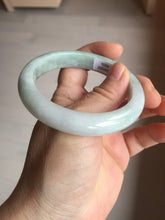 Load image into Gallery viewer, 56mm Certified Type A 100% Natural light green white jadeite Jade bangle GL48-12-4006