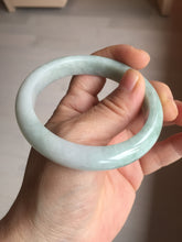 Load image into Gallery viewer, 56mm Certified Type A 100% Natural light green white jadeite Jade bangle GL48-12-4006
