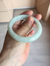 Load image into Gallery viewer, 52.5mm certified 100% natural Type A light  green white jadeite jade bangle AR116-9424