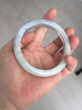 Load image into Gallery viewer, 61.5mm Certified Type A 100% Natural white/light purple/green Jadeite Jade bangle BF120-1933